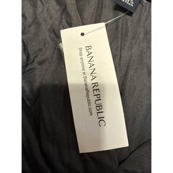 banana republic New Solid Gray Rayon Long Sleeve V Neck Top Small $45 - Picture 4 of 5